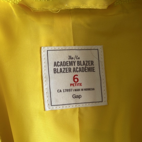 Gap Academy Blazer, Yellow, 6P - Picture 3 of 13